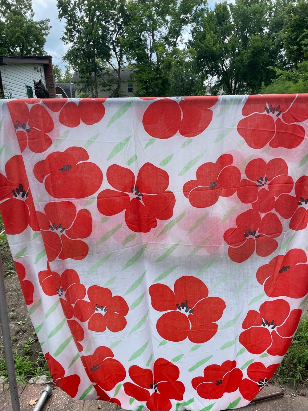 Floral Red Poppy Sheet - Classic Home Bedding